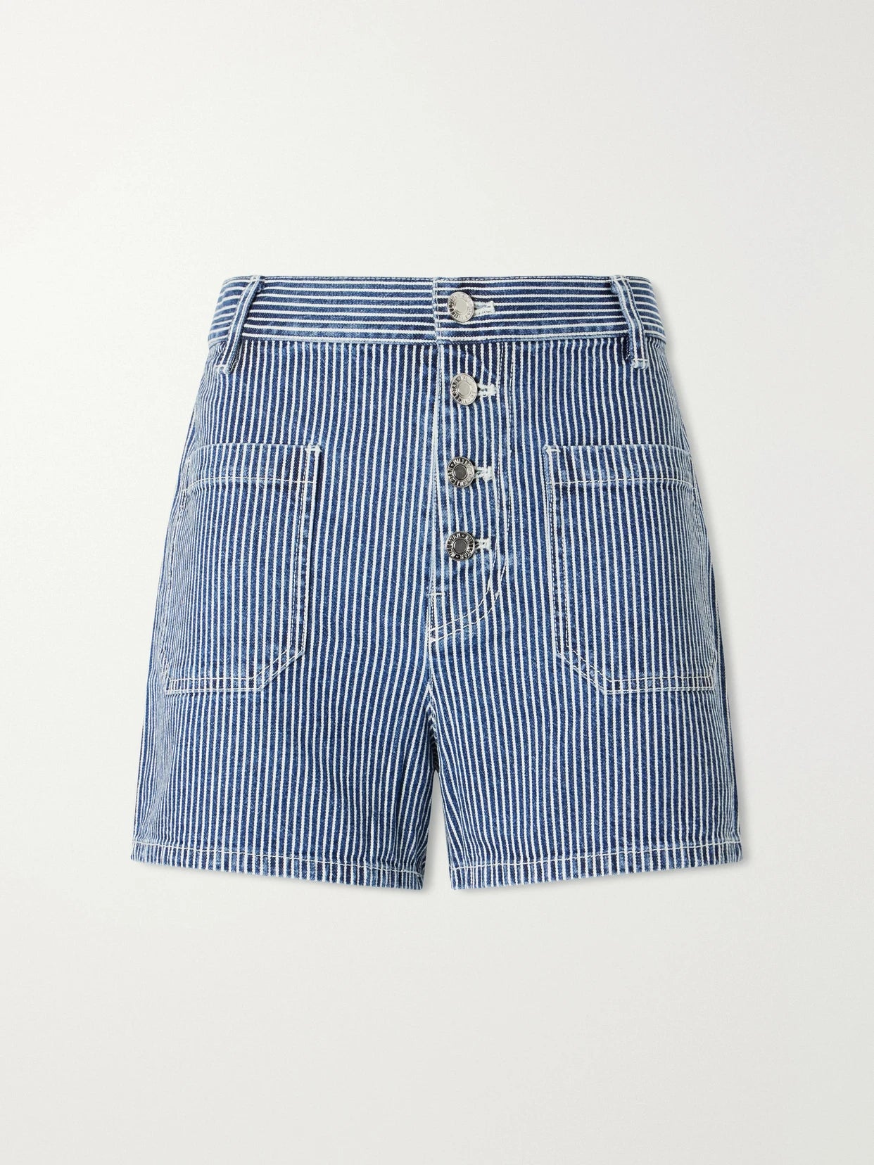 Harley Striped Denim Shorts