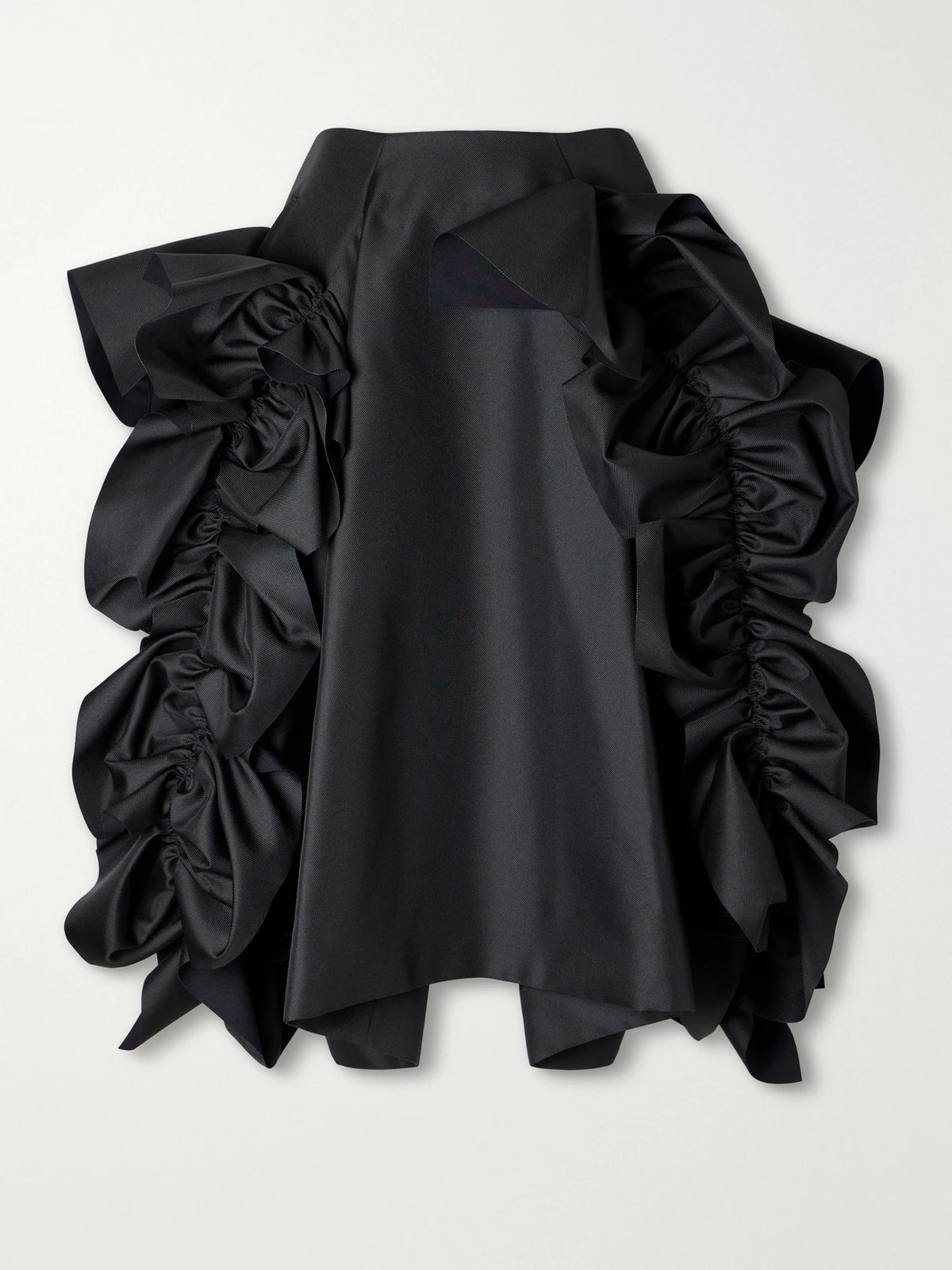 Comme des Garçons Ruffled Drill Midi Skirt