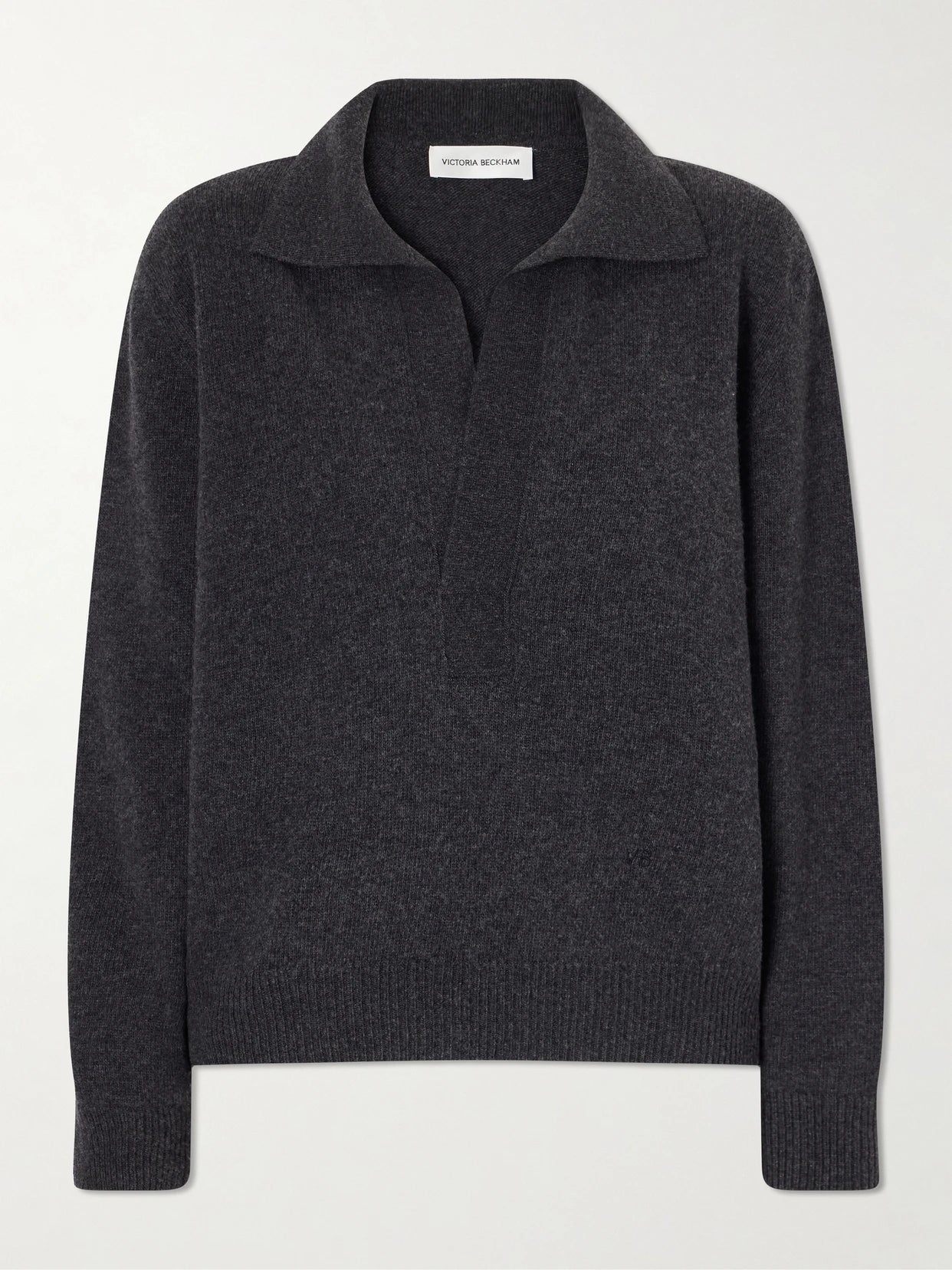 Genevieve Wool And Cashmere Polo Sweater