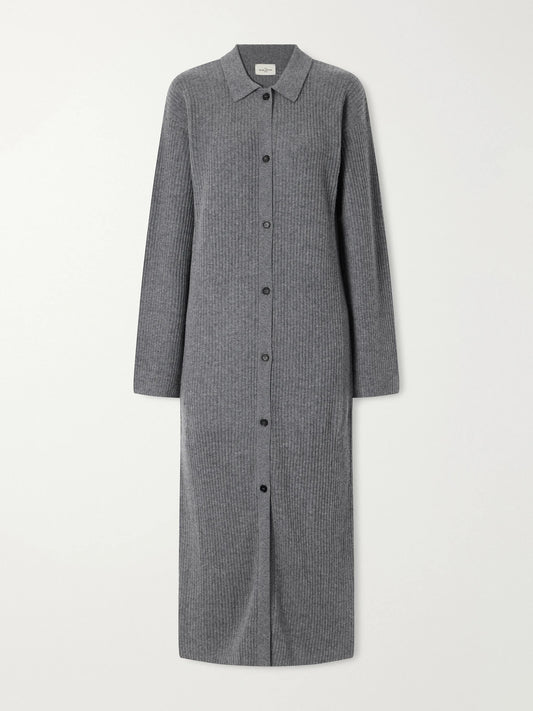 Le Kasha Jamua Ribbed Cashmere Maxi Dress