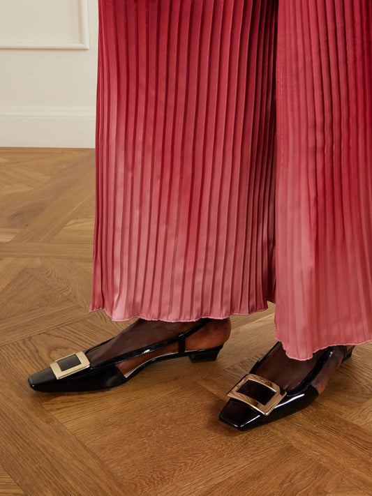 Belle Vivier 45 Patent Leather Slingback Pumps