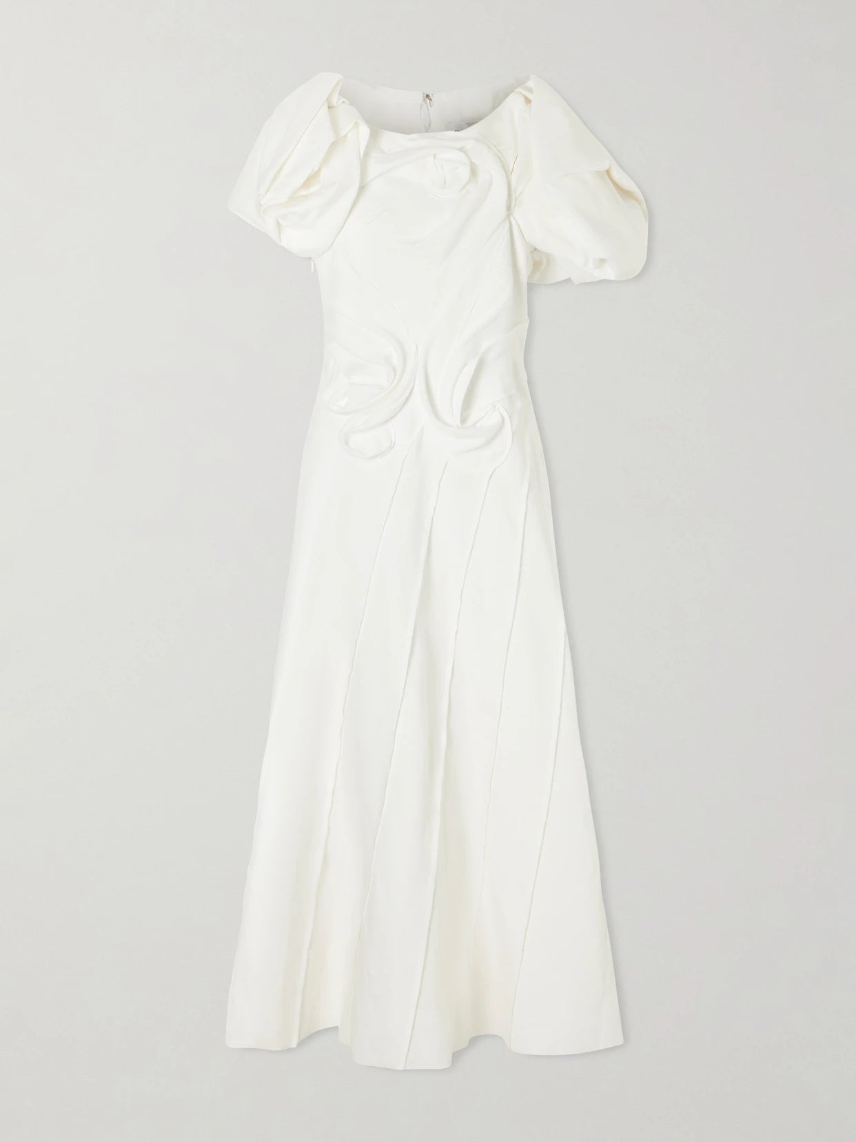 Navi Linen Midi Dress
