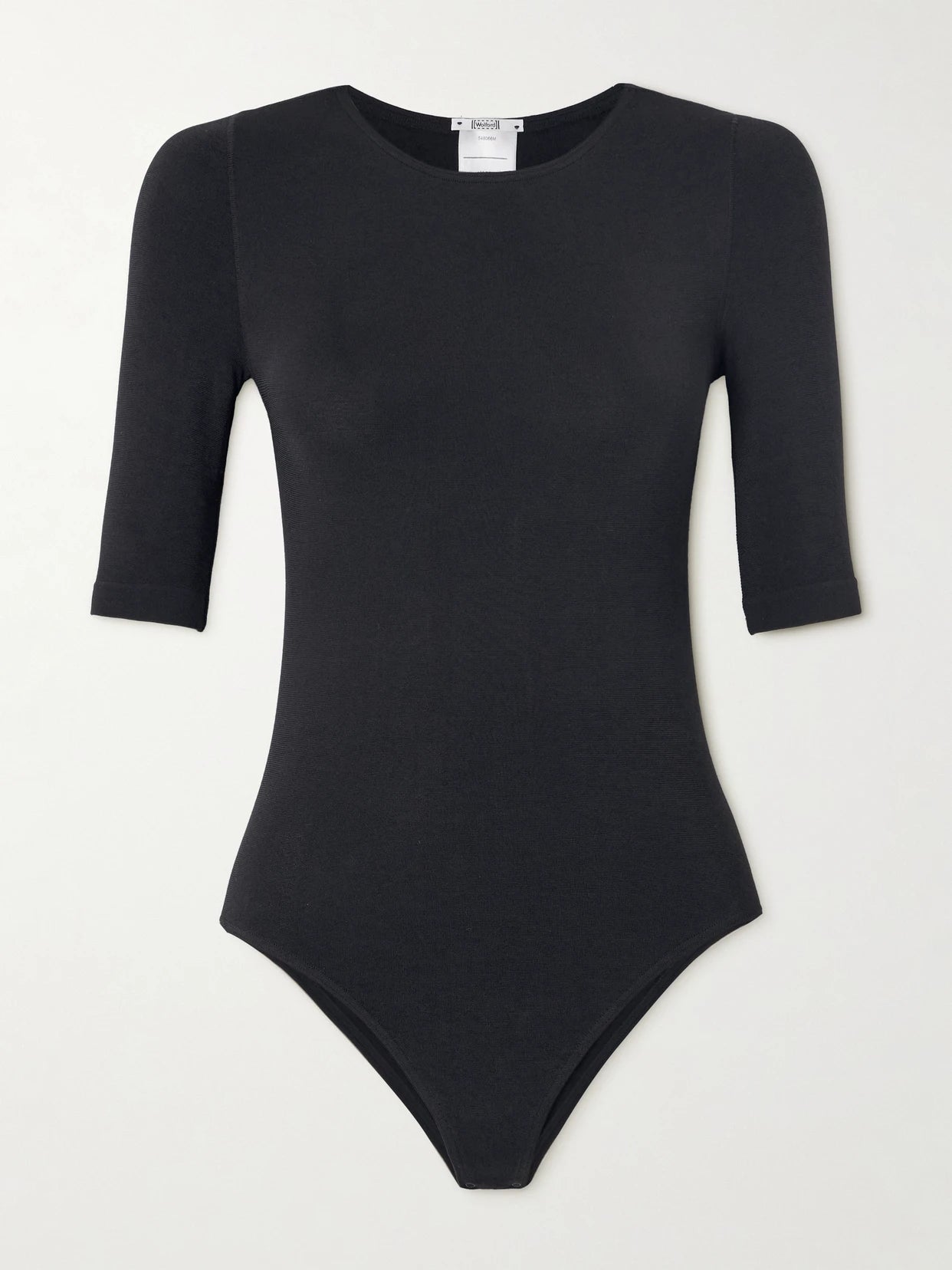 Image of Lingerie. Product name - Bahamas Stretch Bodysuit in Black colour by brand - Wolford