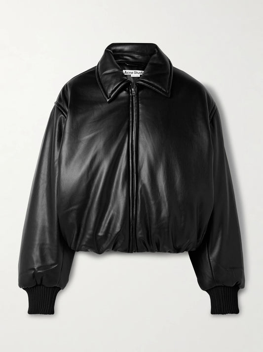 Image of Coats & Jackets. Product name - Padded Bomber Jacket in Black colour by brand - Acne Studios