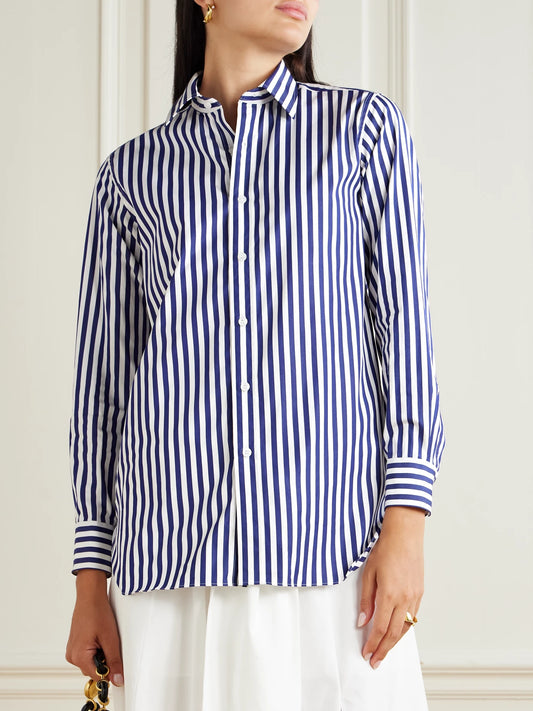 Charvet Striped Cotton-poplin Shirt