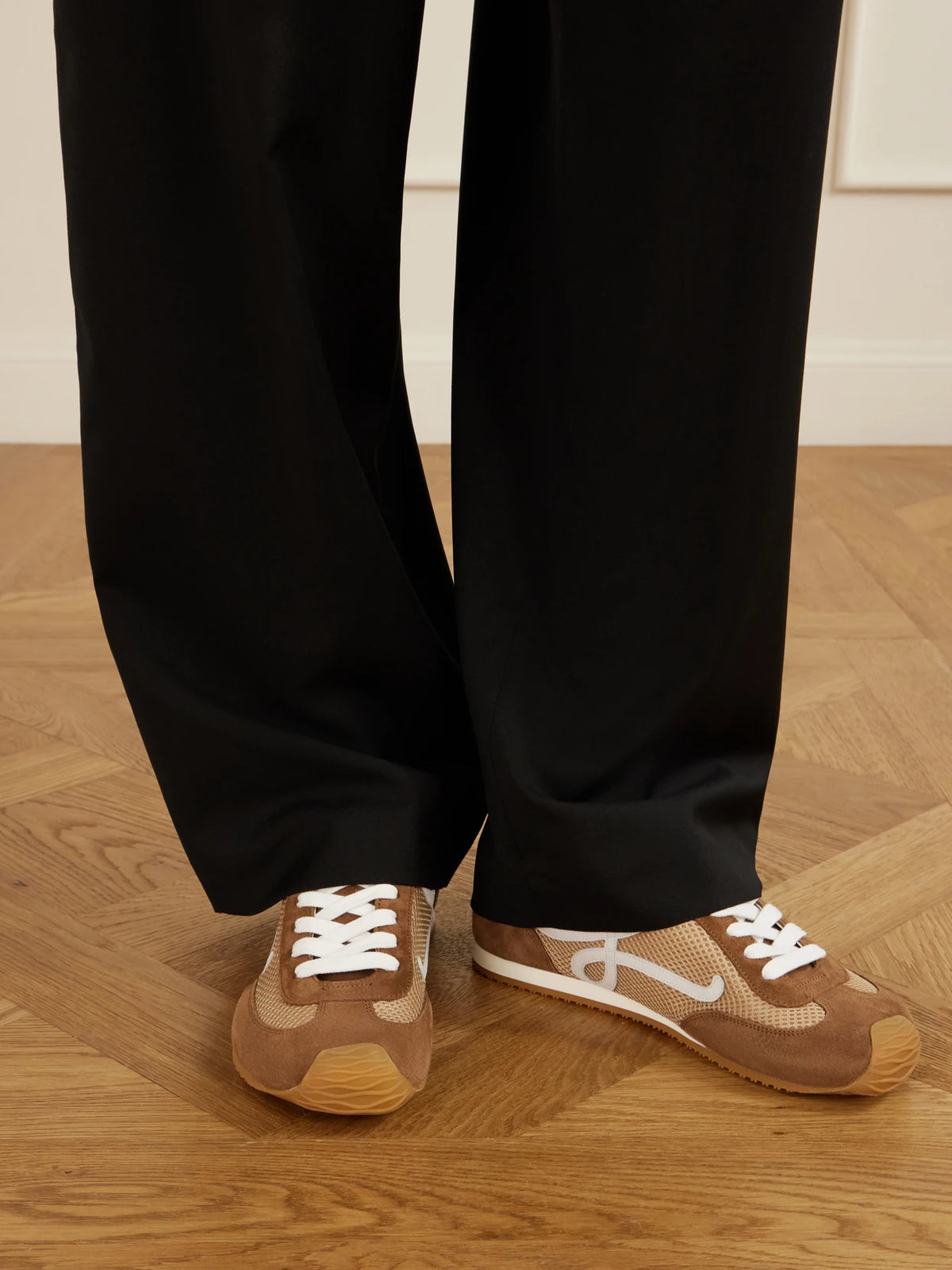 Ballet Runner 2.0 Logo-appliquéd Suede-trimmed Mesh Sneakers