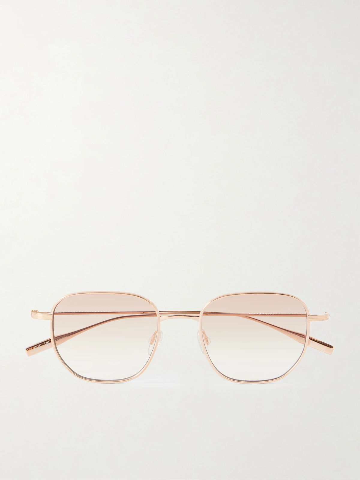 Revere Square-frame Gold-tone Titanium Sunglasses
