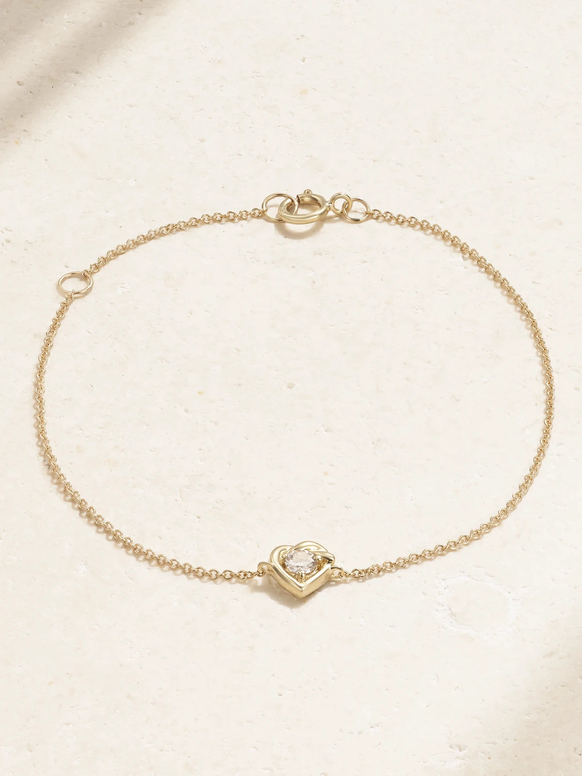 Tie The Knot 10-karat Gold Diamond Bracelet