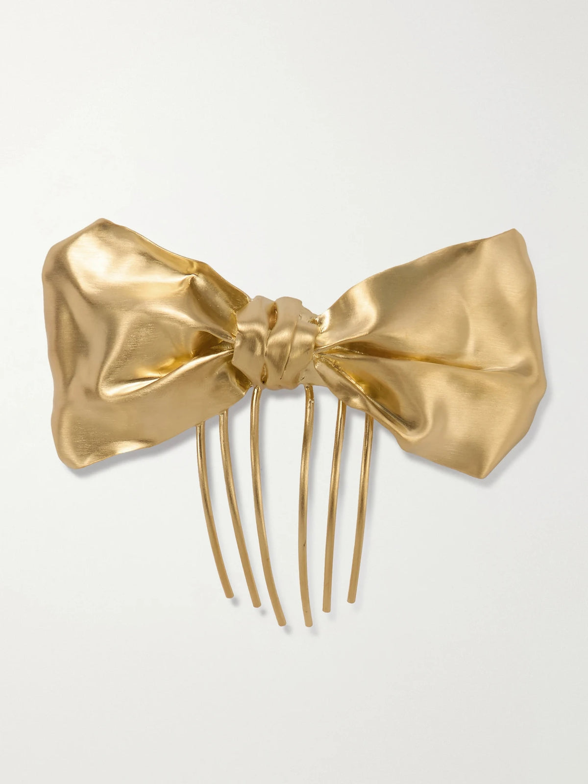 Gold-plated Bow Hair Comb