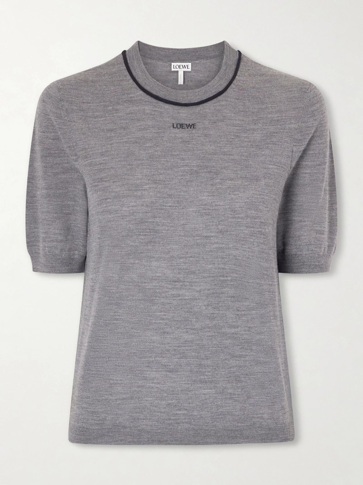 Piped Wool T-shirt