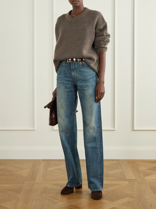 Image of Boots. Product name - Ira 55 Suede Ankle Boots in Chocolate colour by brand - Christian Louboutin