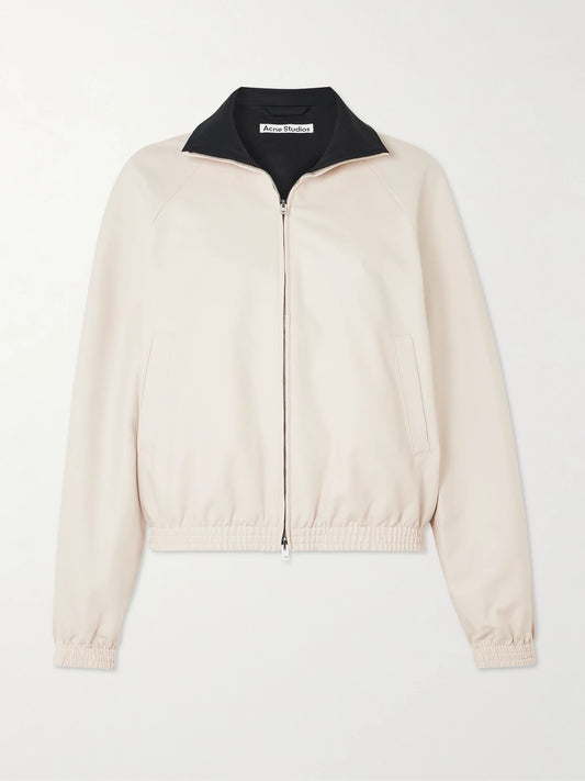 Image of Coats & Jackets. Product name - Cotton-sateen Jacket in Cream colour by brand - Acne Studios