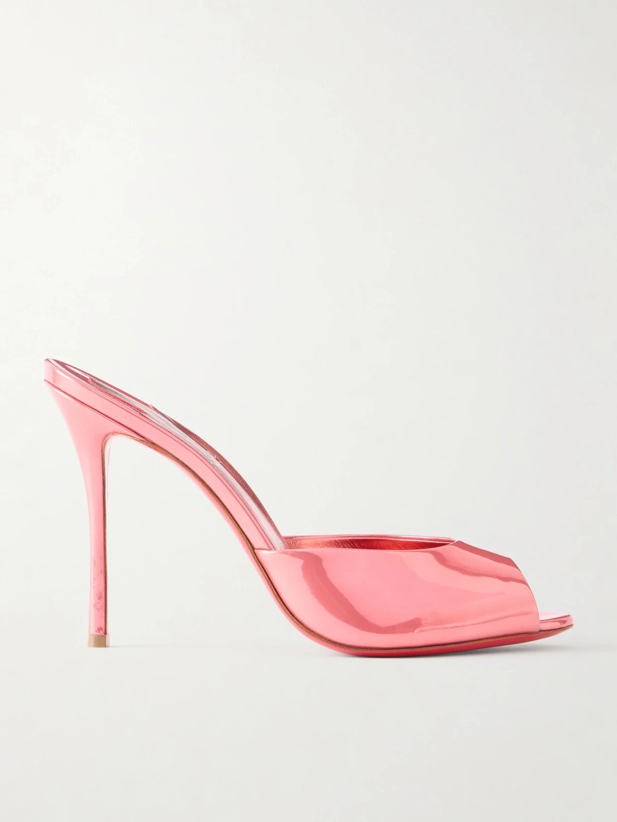 Me Dolly 100 Mirrored-leather Mules
