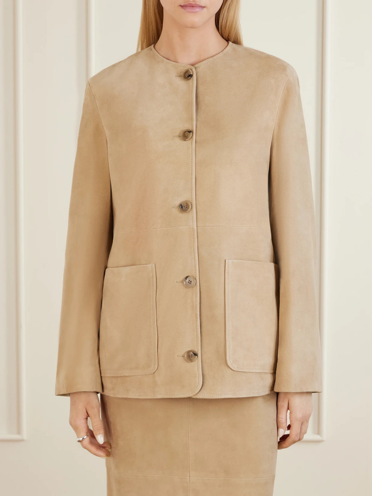 Nour Hammour Suede Jacket