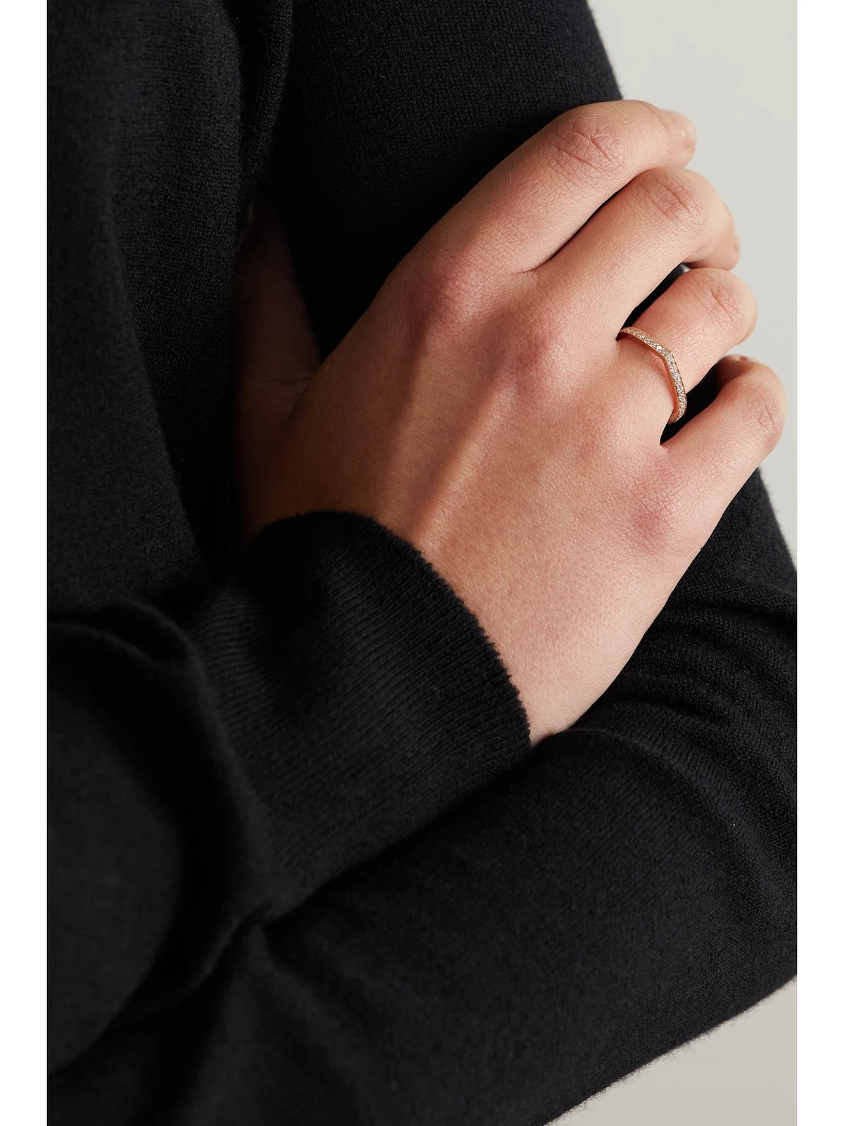 Image of Rings. Product name - Antifer 18-karat Rose Gold Diamond Ring in Multi colour by brand - Repossi