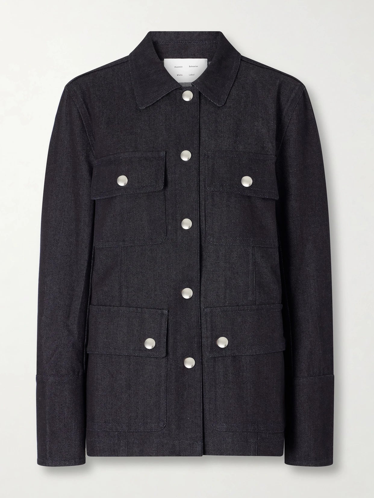 Image of Coats & Jackets. Product name - Stella Denim Jacket in Indigo colour by brand - Proenza Schouler White Label