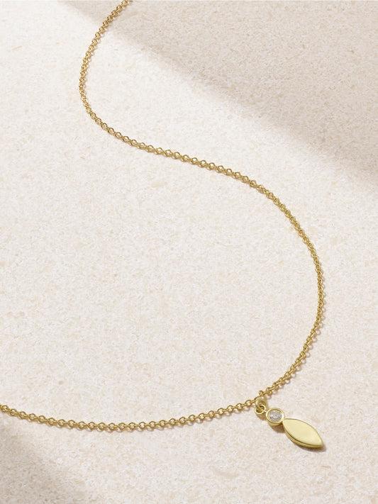 Jennifer Meyer 18-karat Gold Diamond Necklace