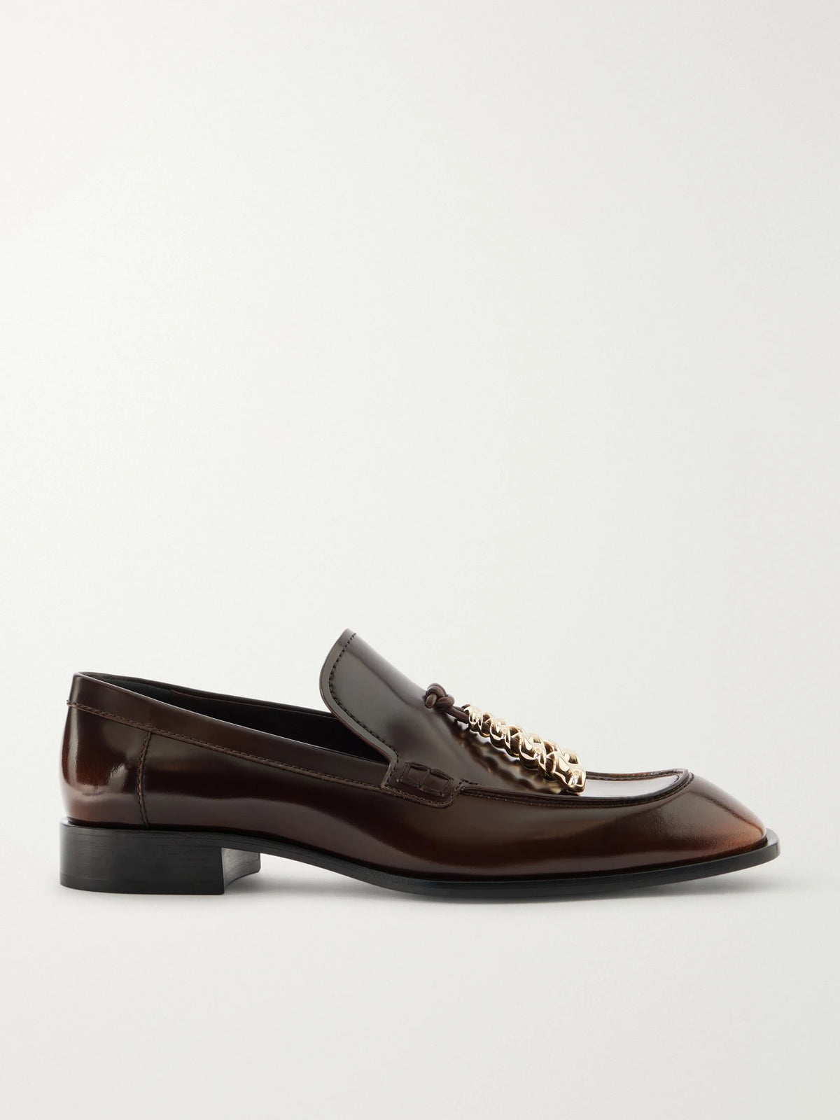 Embellished Leather Loafers