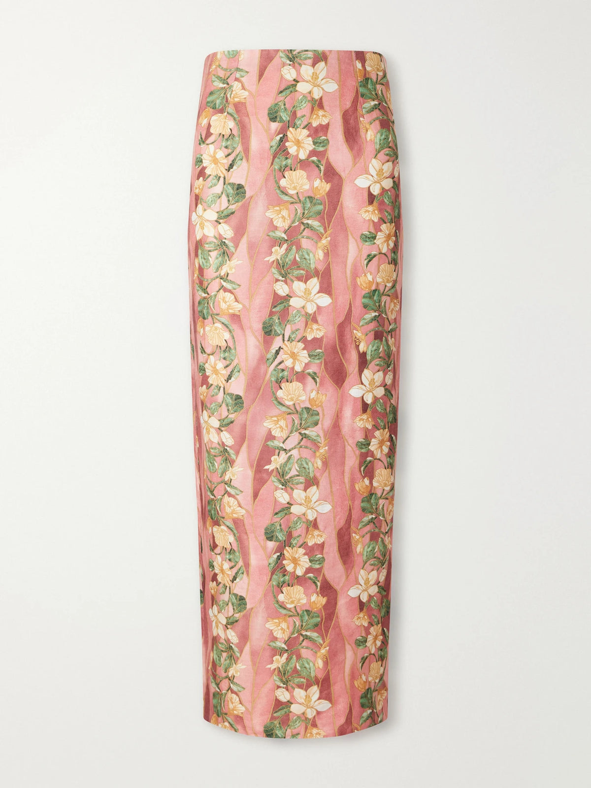 Agua by Agua Bendita Lirica Cauca Floral-print Linen-woven Maxi Skirt