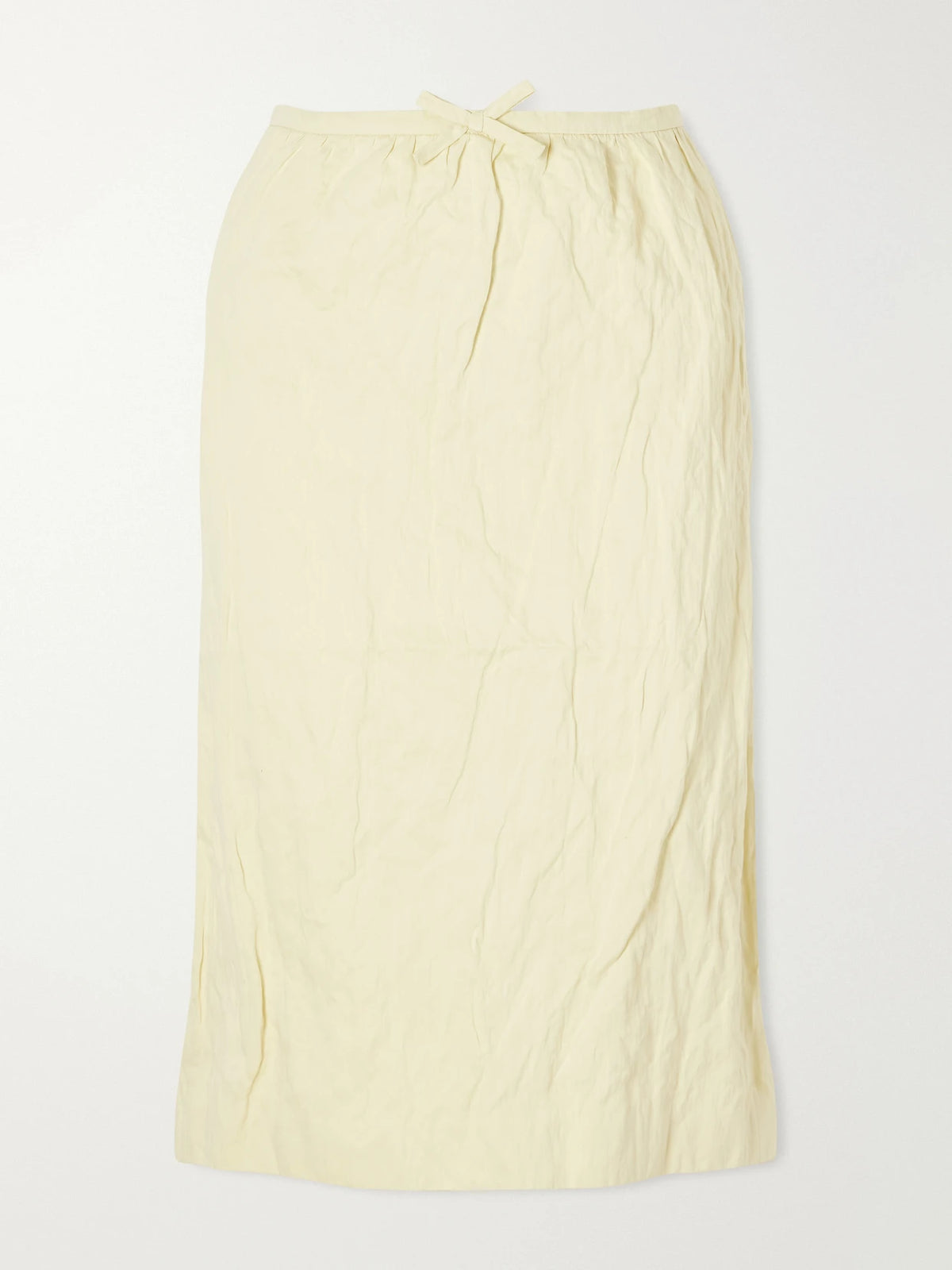SHUSHU/TONG Bow-detail Cotton-blend Midi Skirt