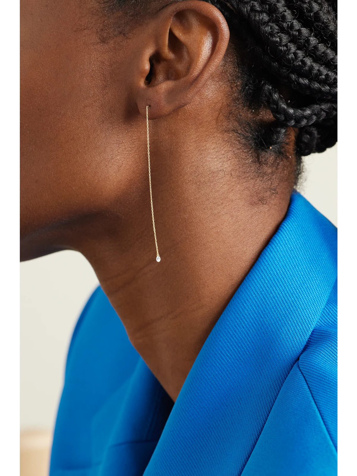 Image of Earrings. Product name - Danaé 18-karat Gold Diamond Earrings in Multi colour by brand - Persée