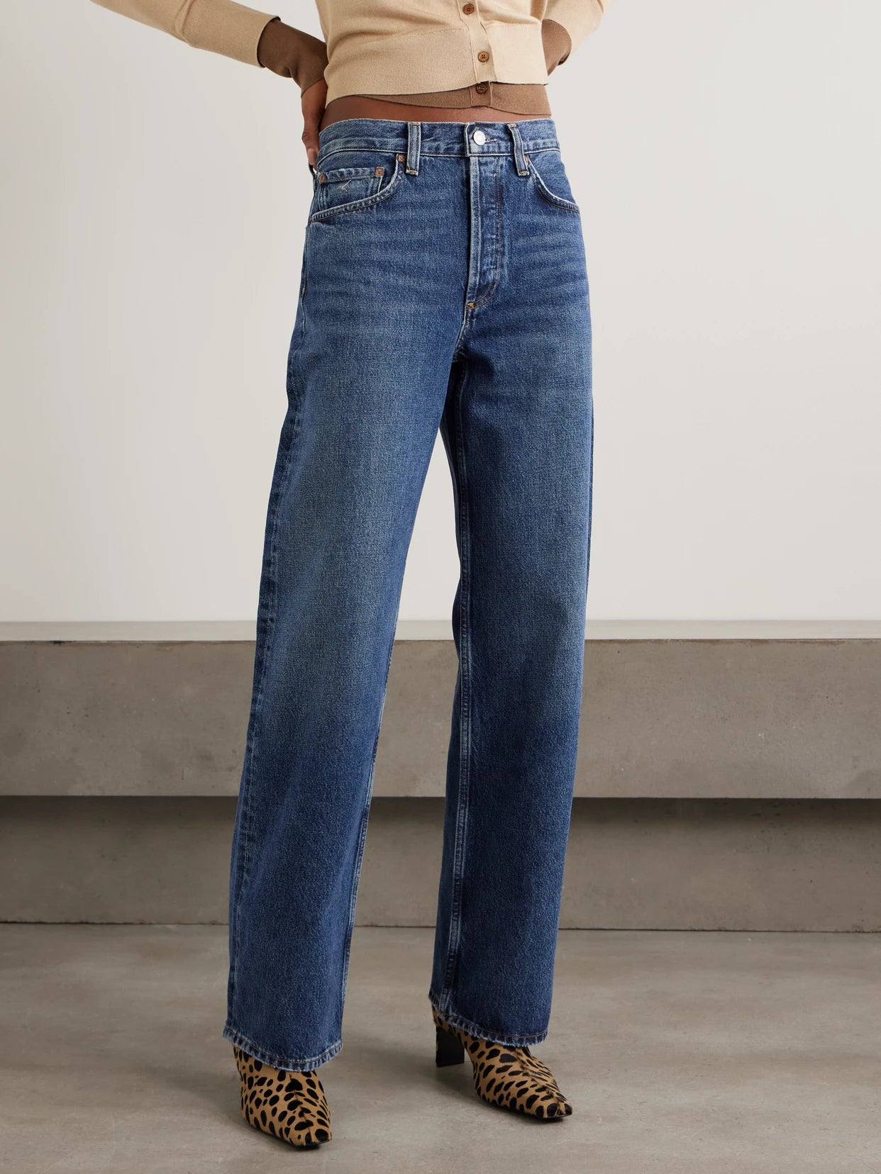 Arc Long High-rise Wide-leg Jeans