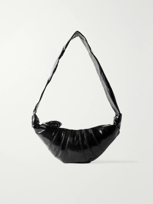 LEMAIRE Croissant Small Paneled Coated-canvas Shoulder Bag