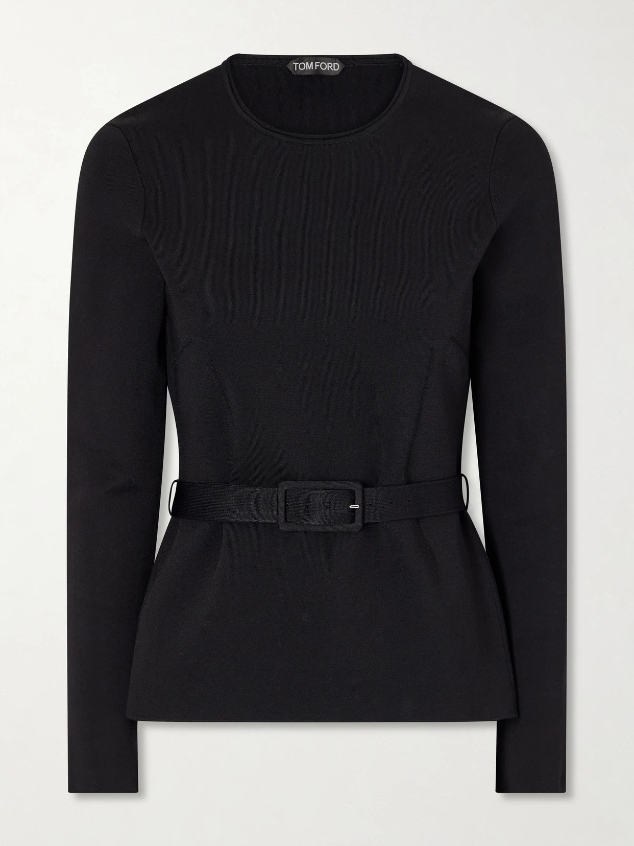 Belted Crepe Blouse