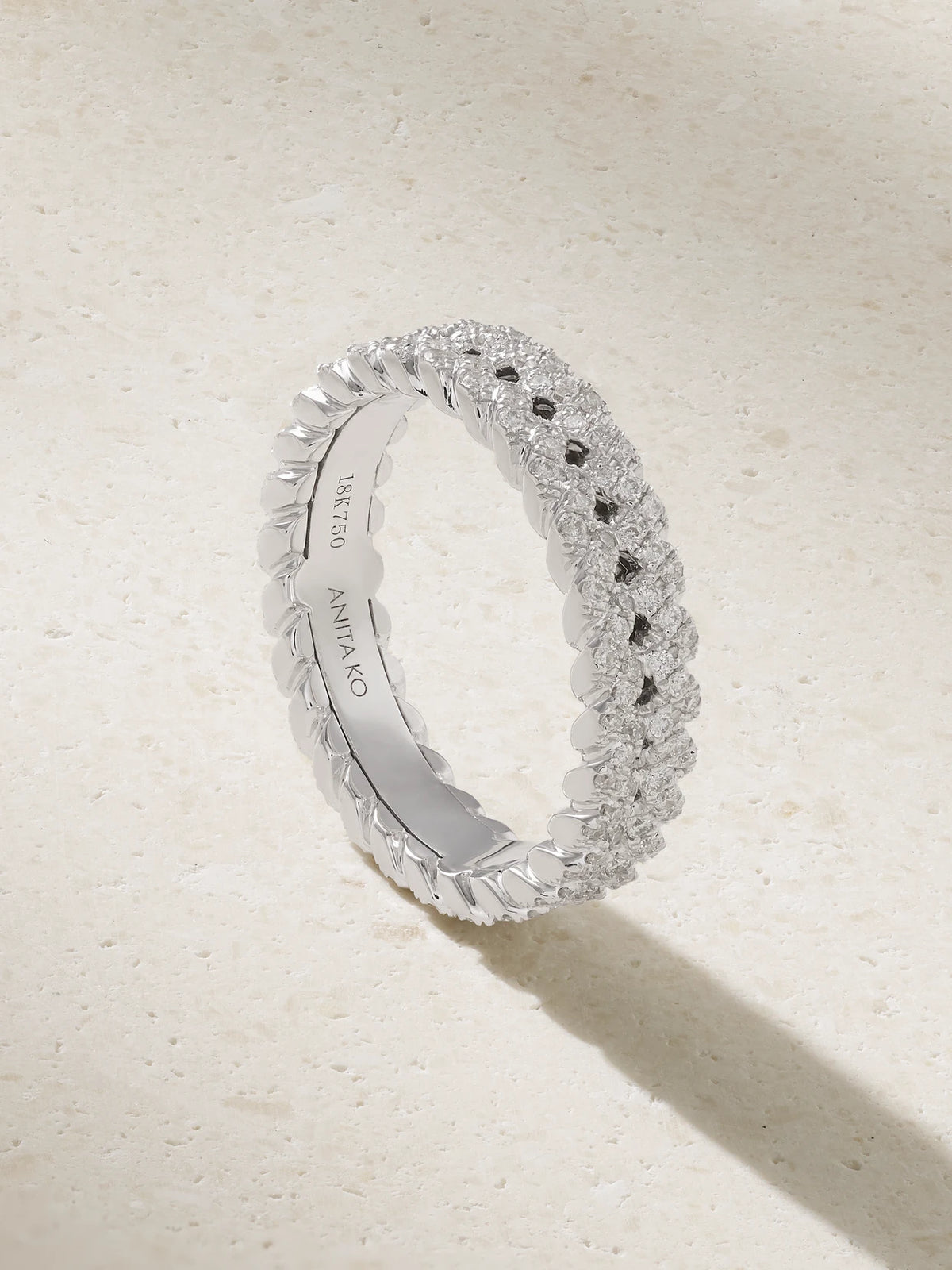 Anita Ko 18-karat White Gold Diamond Ring