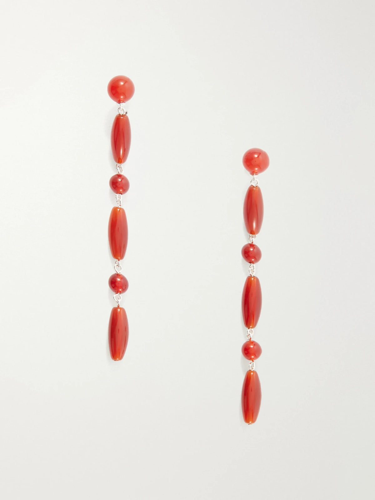 LIÉ STUDIO Lottie Sterling Silver Red Carnelian Earrings