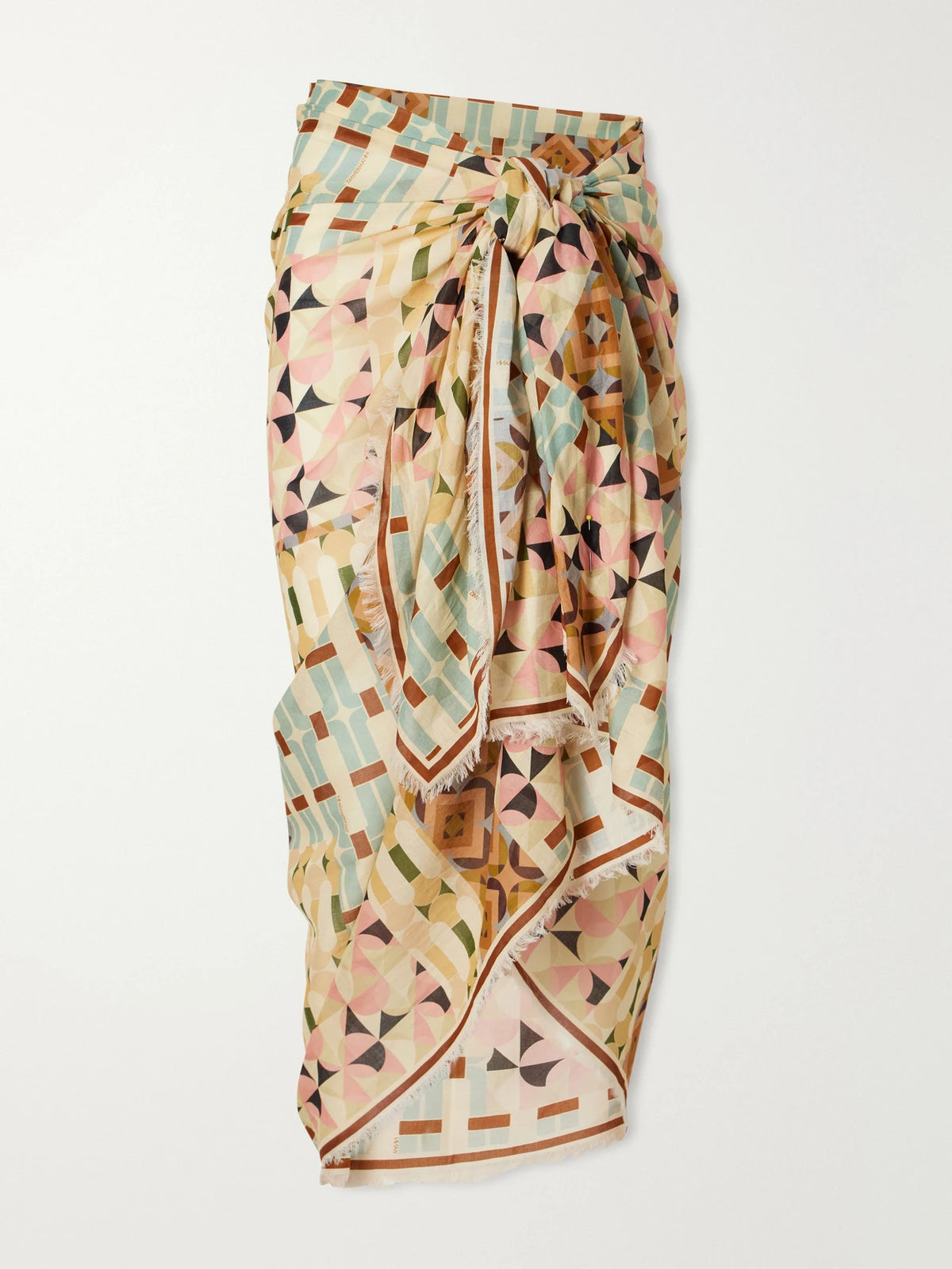 Zimmermann Printed Cotton-voile Pareo
