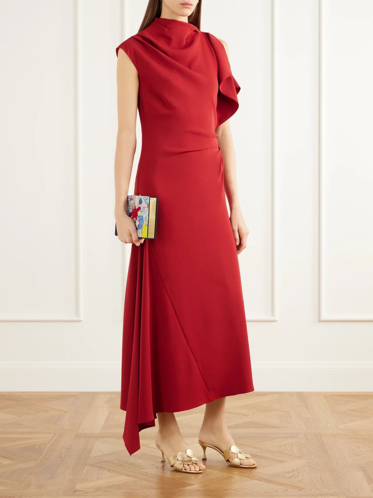 Olympia Le-Tan Dinner Party Dreams Embroidered Canvas Clutch