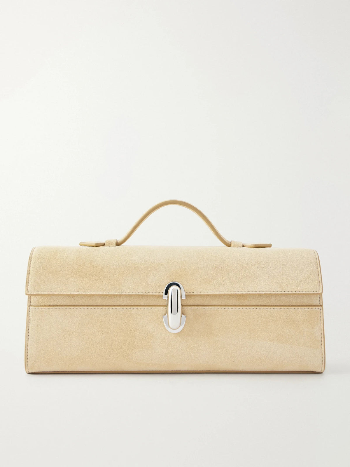 Slim Symmetry Suede Tote