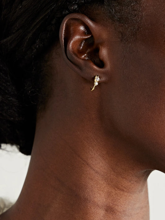 Image of Earrings. Product name - 18-karat Gold Diamond Earrings in Multi colour by brand - Jennifer Meyer