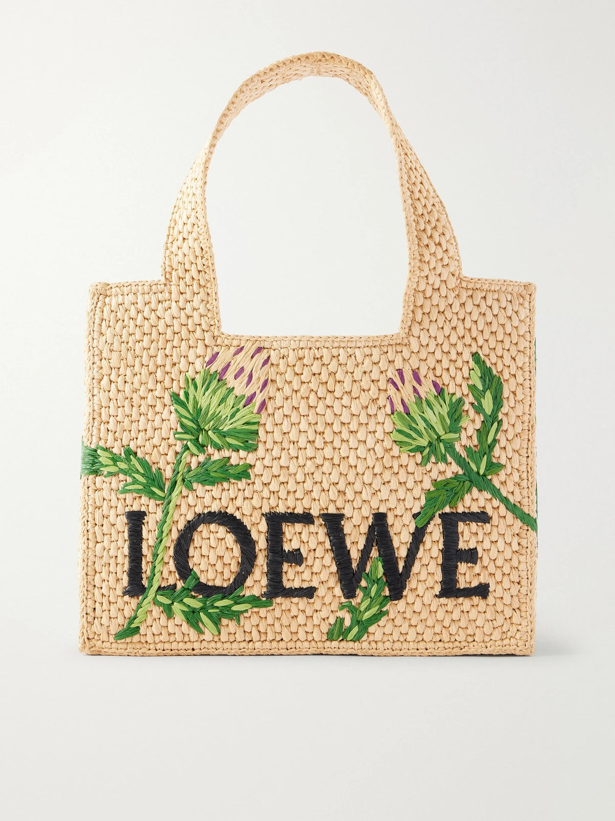 + Paula's Ibiza Small Embroidered Raffia Tote