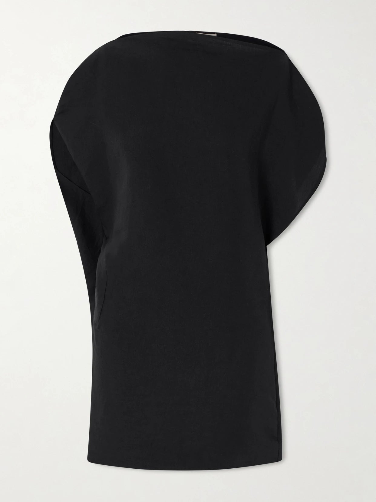Image of Dresses. Product name - Erin Silk And Cotton-blend Organza Mini Dress in Black colour by brand - KHAITE