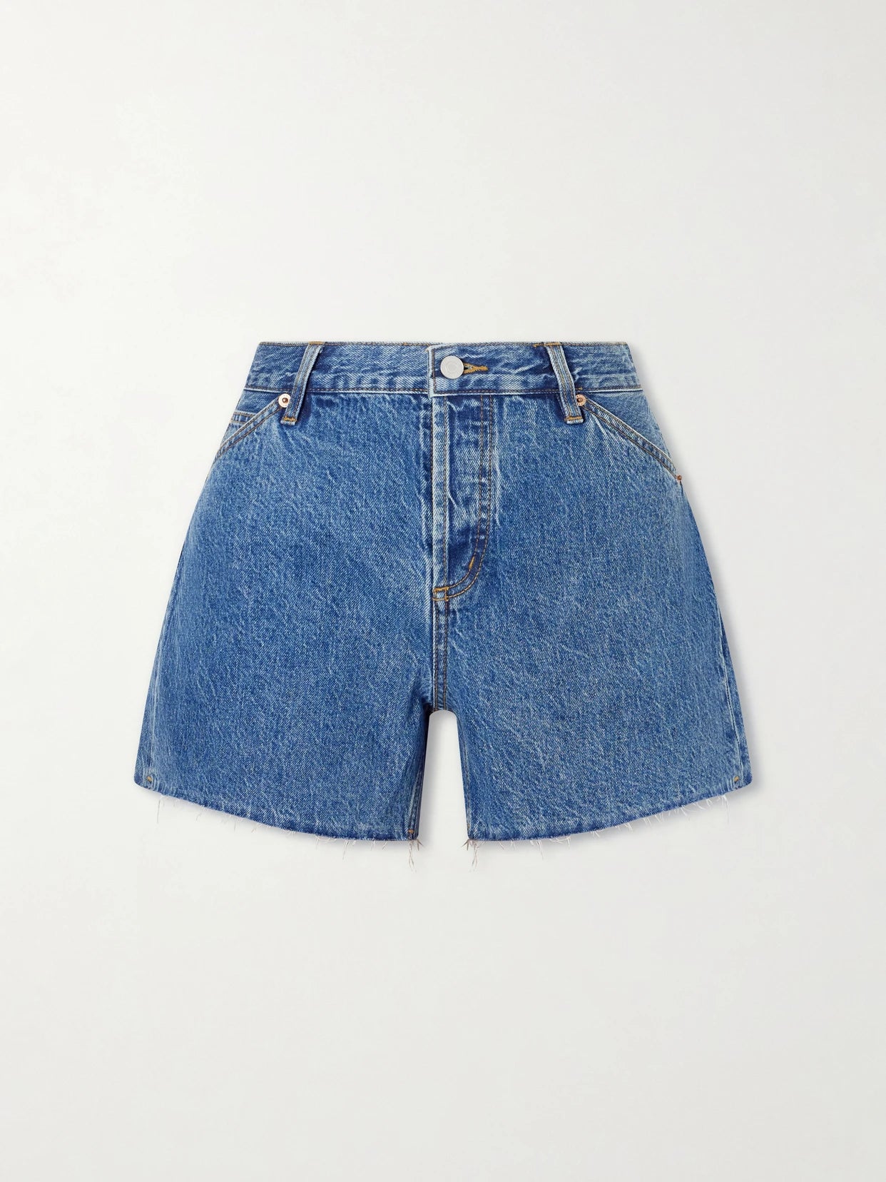 Straight-leg Denim Shorts