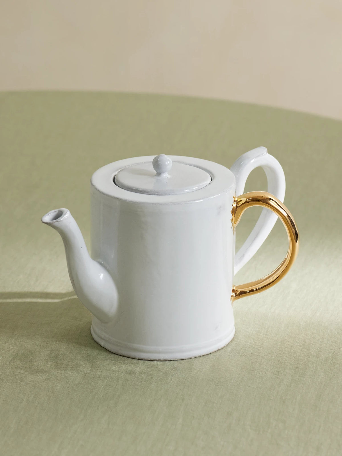 + Sacai Gold-plated Porcelain Teapot