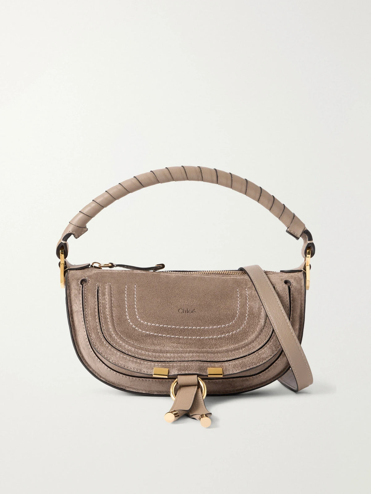 Marcie Suede Shoulder Bag