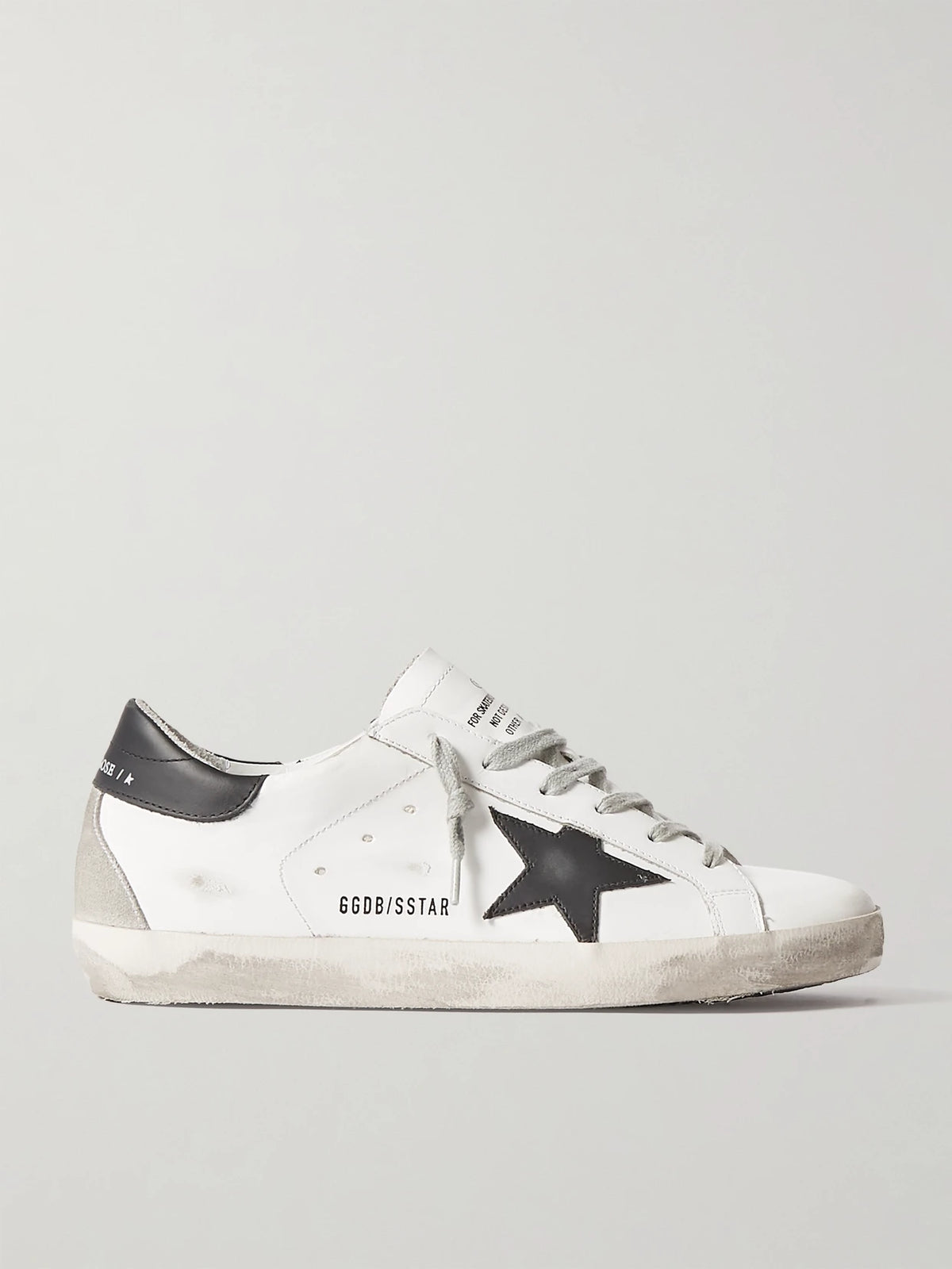 Superstar Distressed Leather Sneakers