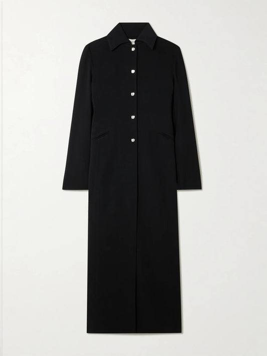 Image of Coats & Jackets. Product name - Louis Stretch-cady Coat in Black colour by brand - KALLMEYER