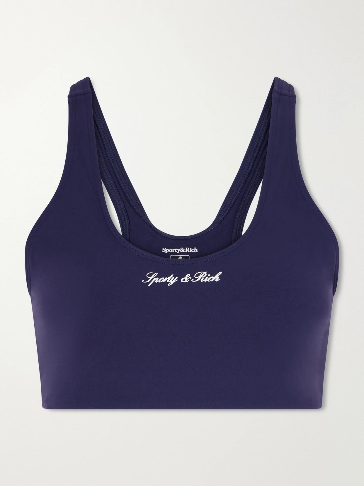 Logo-appliquéd Stretch Sports Bra