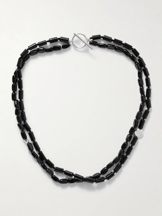 Willa Sterling Silver Onyx Necklace