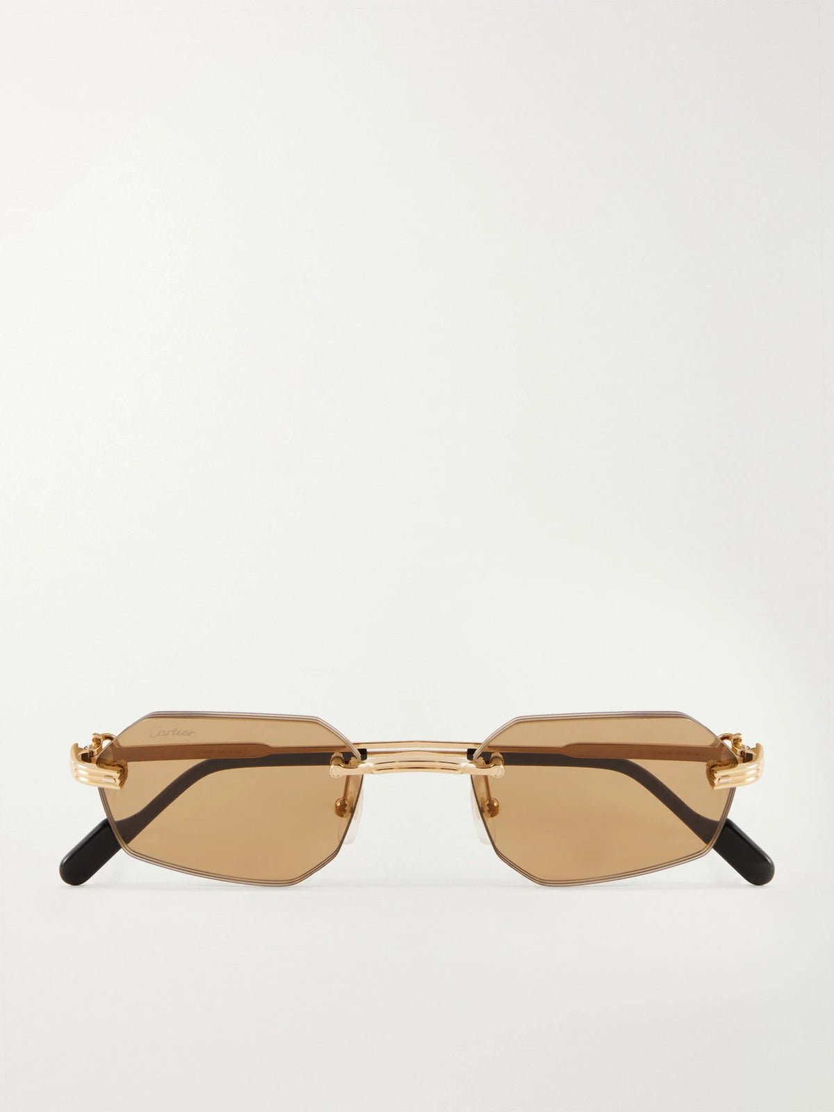 Rounded-frame Metal Sunglasses