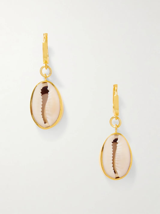 Tohum Concha Puka Gold Vermeil Earrings