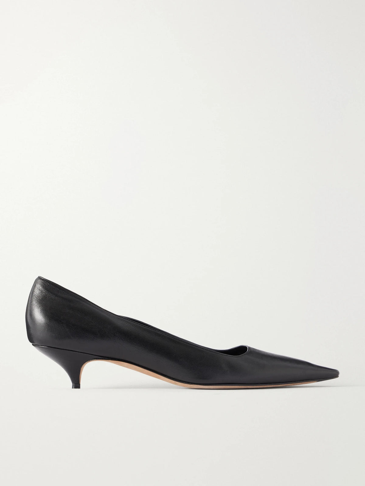 Liisa Leather Kitten Pumps