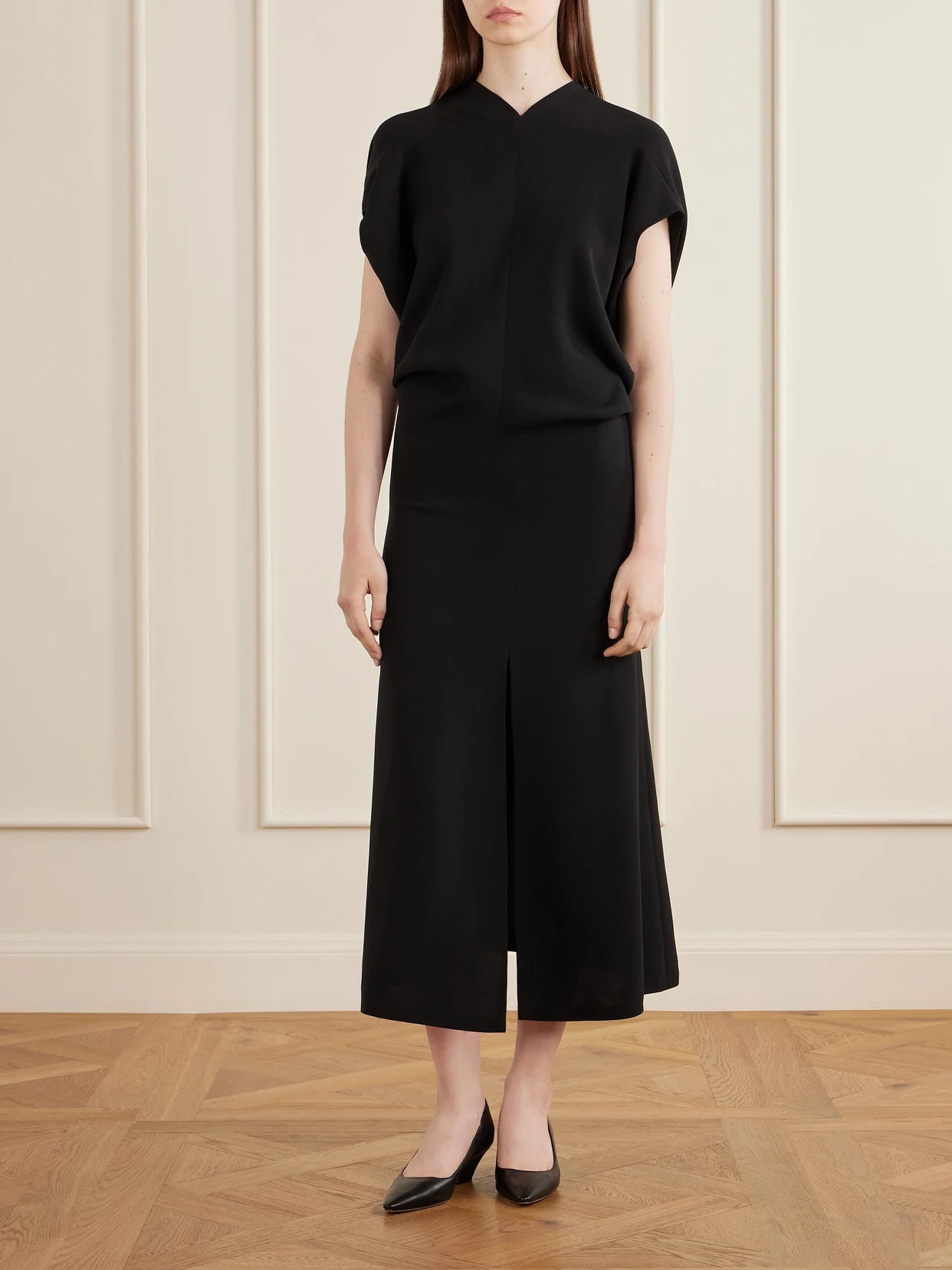 Jeyra Silk Midi Dress