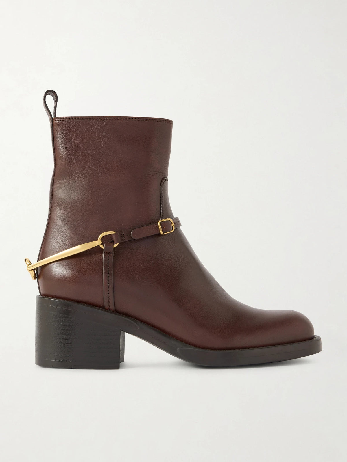 Dakota Embellished Leather Ankle Boots