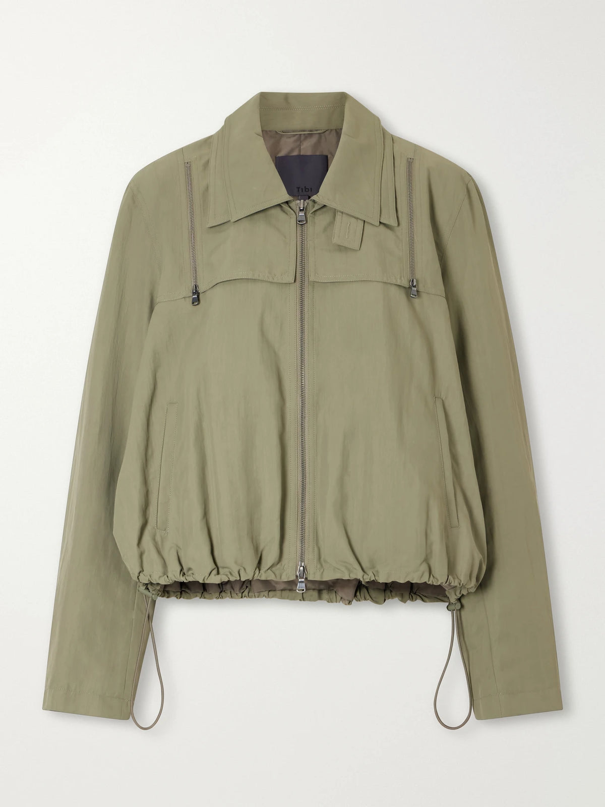 Tibi Cropped Shell Jacket