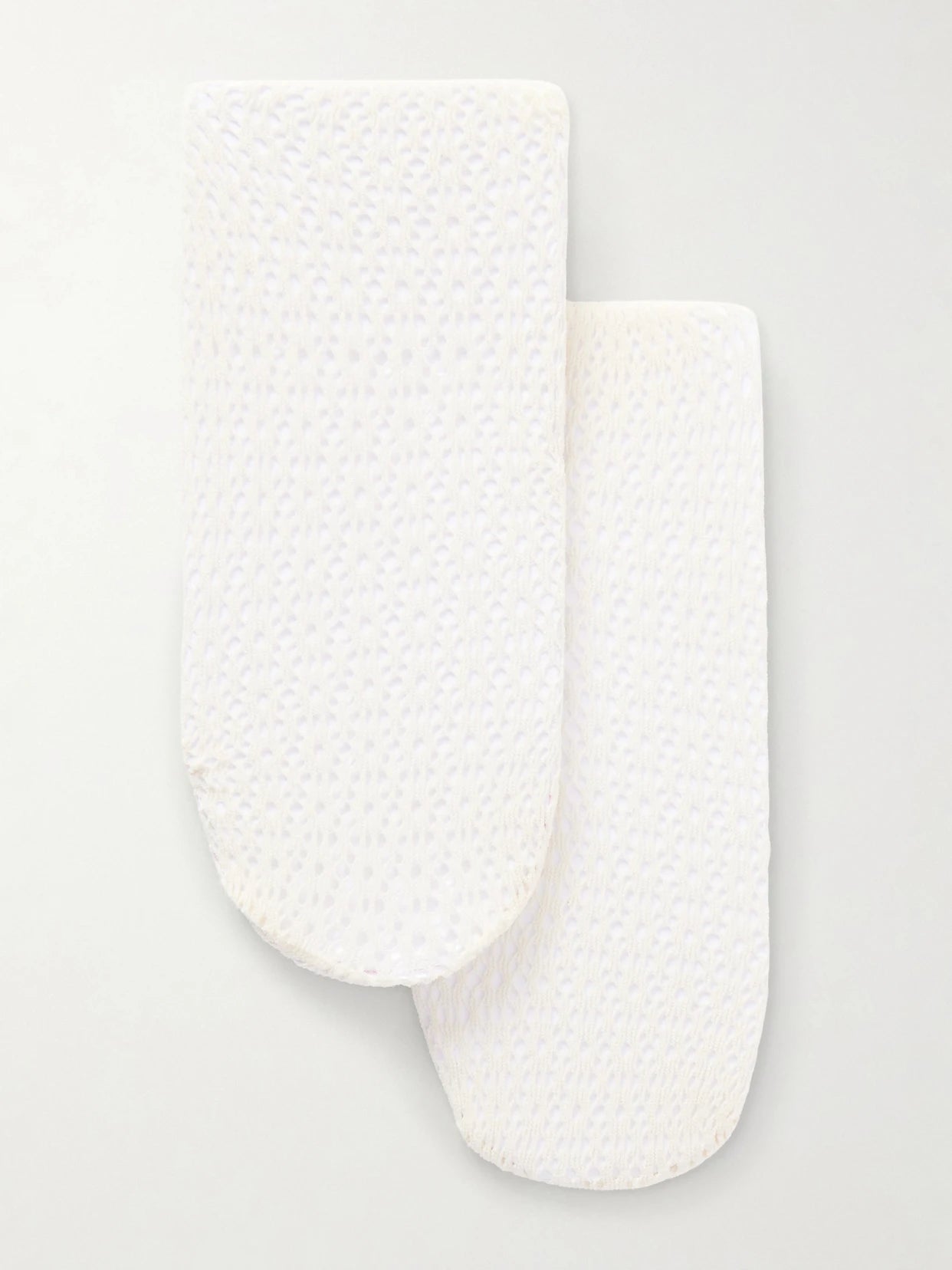 Image of Lingerie. Product name - Daisy Net Stretch-econyl Tights in Cream colour by brand - Wolford